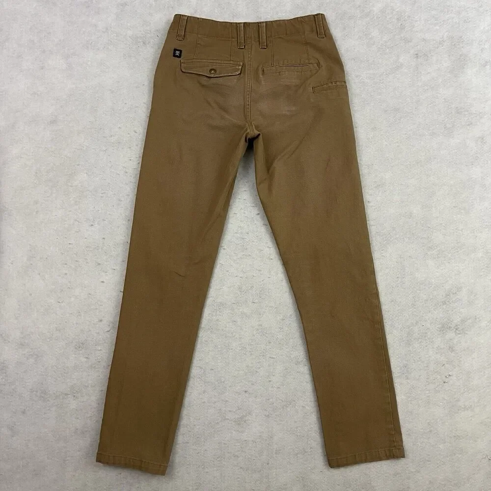 Roark Chino Pants Mens 28 Tan  Porter HD Straight Fit Stretch Travel Outdoor